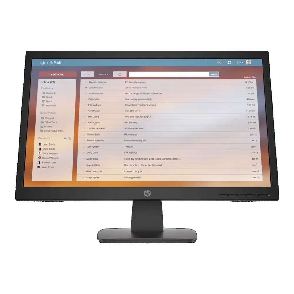 Monitor HP P22v G4 - Vista Frontal