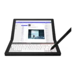 Portátil ThinkPad X1 Fold Gen 1 - Vista Frontal con inclinación leve y lapiz