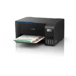 Impresora Epson EcoTank L3251 - Vista Ángulo Derecho con Impresión