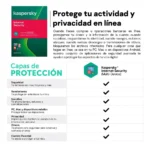 Licencia Antivirus Kaspersky Internet Security - Protege tu privacidad en línea