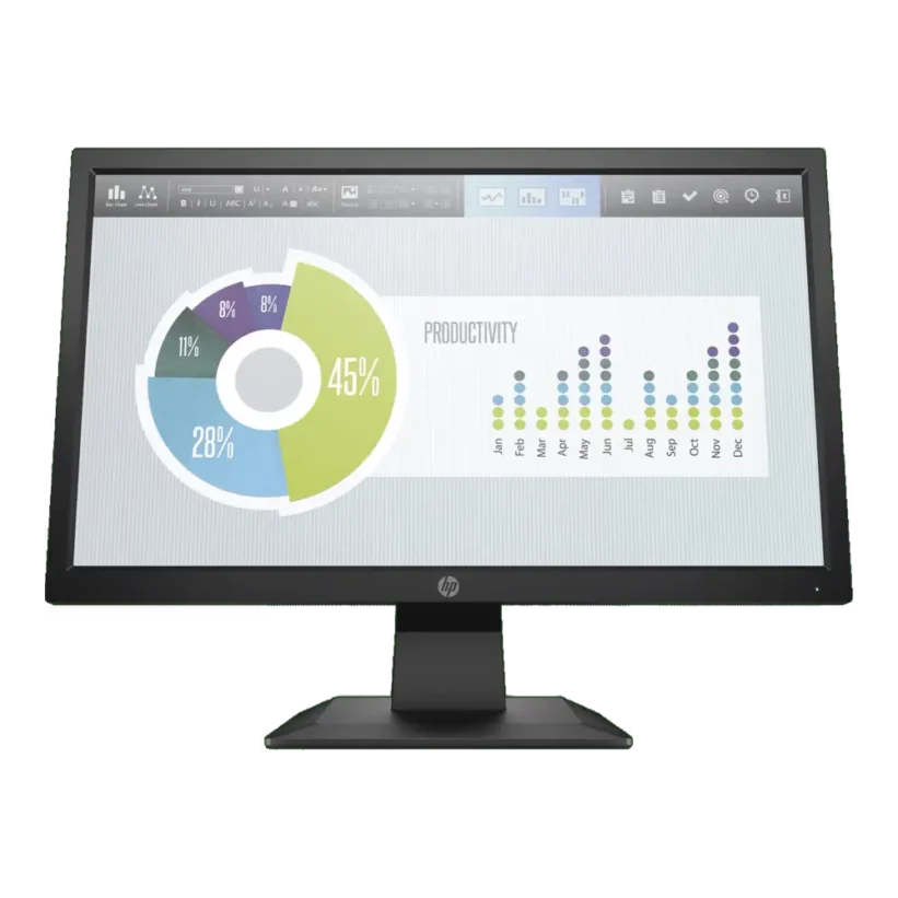 Monitor HP P204v de 19.5 - Vista Frontal