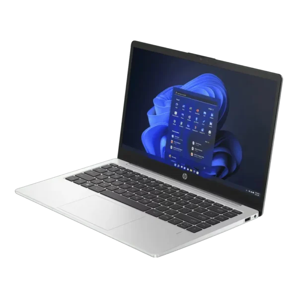 Laptop HP 240 G10 de 14 pulgadas pantalla HD abierta de frente