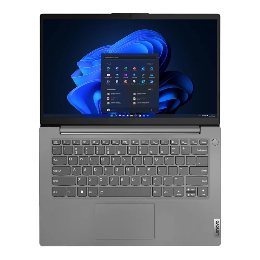 Computador Portátil Lenovo V14 G4 IRU - Vista Frontal Abierto Completo Computador Portátil Lenovo V14 G4 IRU - Vista Frontal Abierto Completo