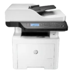 Impresora Multifunción HP Laser 432fdn 4-en-1 con ADF y Dúplex automático, vista frontal mostrando el panel de control.