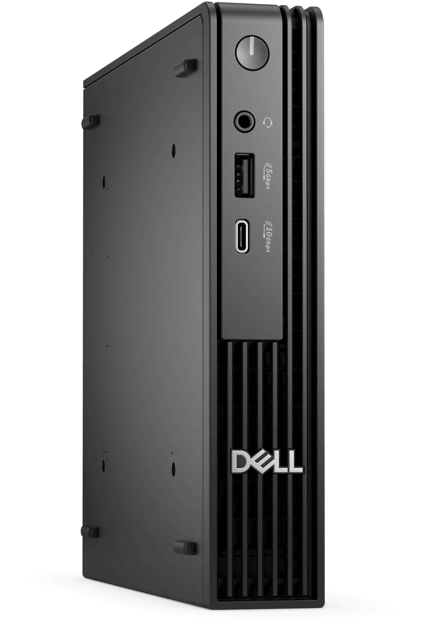 PC compacto Dell Pro Micro QCM1250 vista lateral izquierda