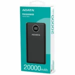 Power Bank ADATA P20000QCD 20000mAh - Carga Rápida QC3.0 para Smartphones y Tablets