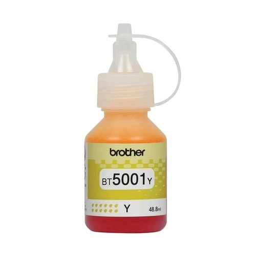Brother BT5001Y Botella de Tinta Amarilla para DCP-T300 DCP-T500W DCP-T700W MFC-T800W - Impresiones vívidas a bajo costo por página