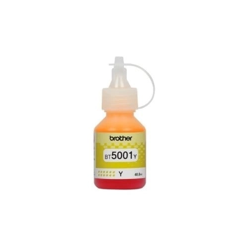 Tinta Original Brother BT5001Y Amarilla Ultra Rendimiento 5000 páginas Calidad Profesional