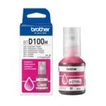 Brother BTD100M Botella de Tinta Magenta 5000 Páginas - Recarga limpia y sin interrupciones para tu InkBenefit Tank