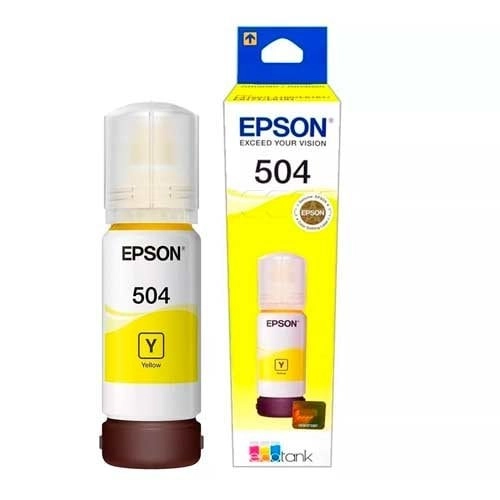 Tinta Original Epson T504420-AL Amarillo 70ml para EcoTank - Hasta 6000 páginas de alto rendimiento