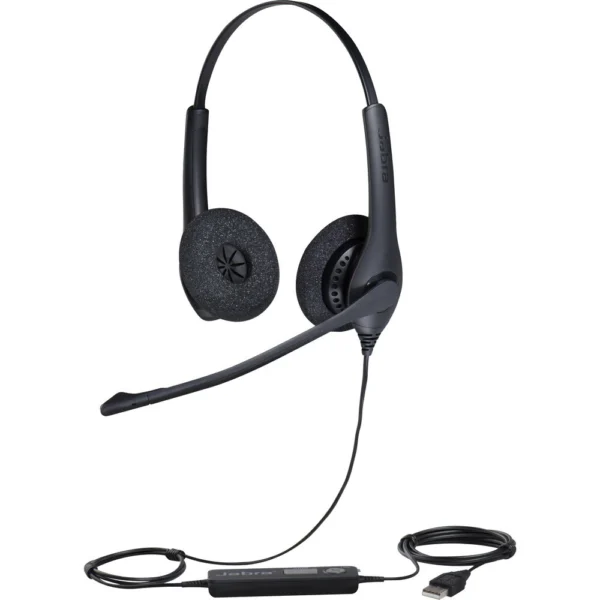 Jabra BIZ 1500 USB Duo - Auriculares Profesionales con Cancelación de Ruido
