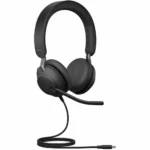 Jabra Evolve2 40 SE Auriculares USB-C/A Profesionales con Certificación MS Teams y Cancelación de Ruido