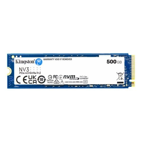 Kingston NV3 SSD M.2 PCIe 4.0 500GB - Velocidad Ultra 6000MB/s para Gaming y Creadores
