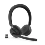 Lenovo Dual-Mode Wireless ANC Headset 65 4XD1S19777 Negro - Auriculares profesionales con 60 h de autonomía para trabajo híbrido