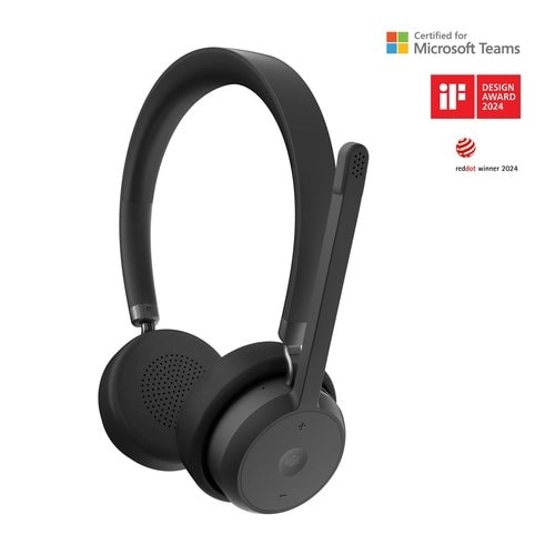Lenovo Wireless VoIP Headset Professional - Auriculares Bluetooth Certificados Teams con 31h Autonomía