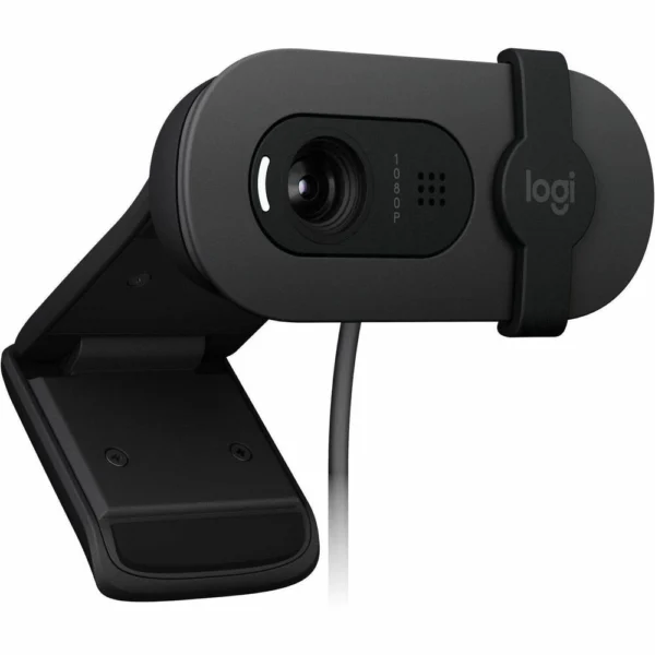 Logitech Brio 100 Graphite Webcam Full HD 1080p con Balance de Luz Automático y Privacidad