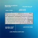 Logitech G915 X LIGHTSPEED TKL Teclado Gaming Inalámbrico Mecánico Blanco