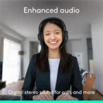 Logitech H390 USB-C Midnight Black 197g Estéreo Digital - Audífonos con micrófono para trabajo y reuniones sin complicaciones