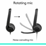 Logitech H390 USB-C Midnight Black 197g Estéreo Digital - Audífonos con micrófono para trabajo y reuniones sin complicaciones