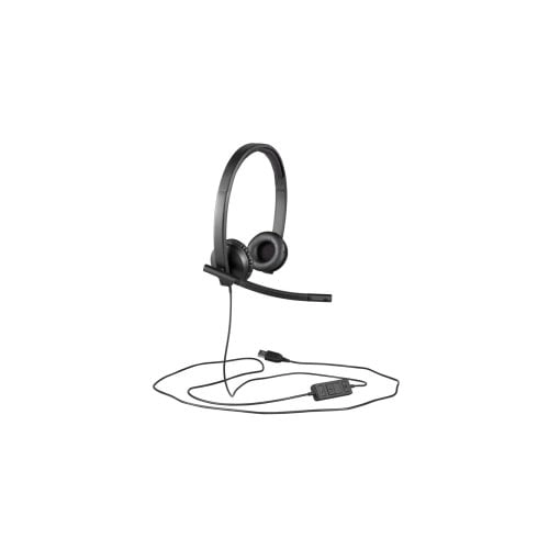 Logitech H570E USB Headset Profesional - Auriculares con Micrófono para Llamadas Claras