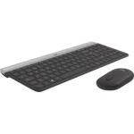 Logitech MK470 Combo Teclado y Mouse Inalámbrico Slim - Diseño Silencioso y Minimalista