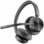 Poly Voyager 4320 Bluetooth 5.1 Binaural USB-A Negro - Auriculares inalámbricos certificados para Microsoft Teams