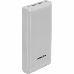Power Bank ADATA C20 20000mAh Blanca - Carga Rápida 3 Dispositivos