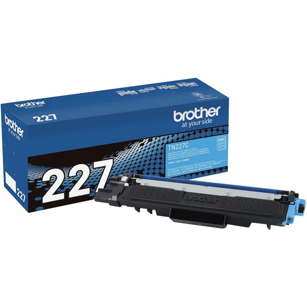 Brother TN227C Tóner Cian Alto Rendimiento - Impresión a color profesional sin interrupciones