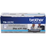 Brother TN227C Tóner Cian Alto Rendimiento - Impresión a color profesional sin interrupciones