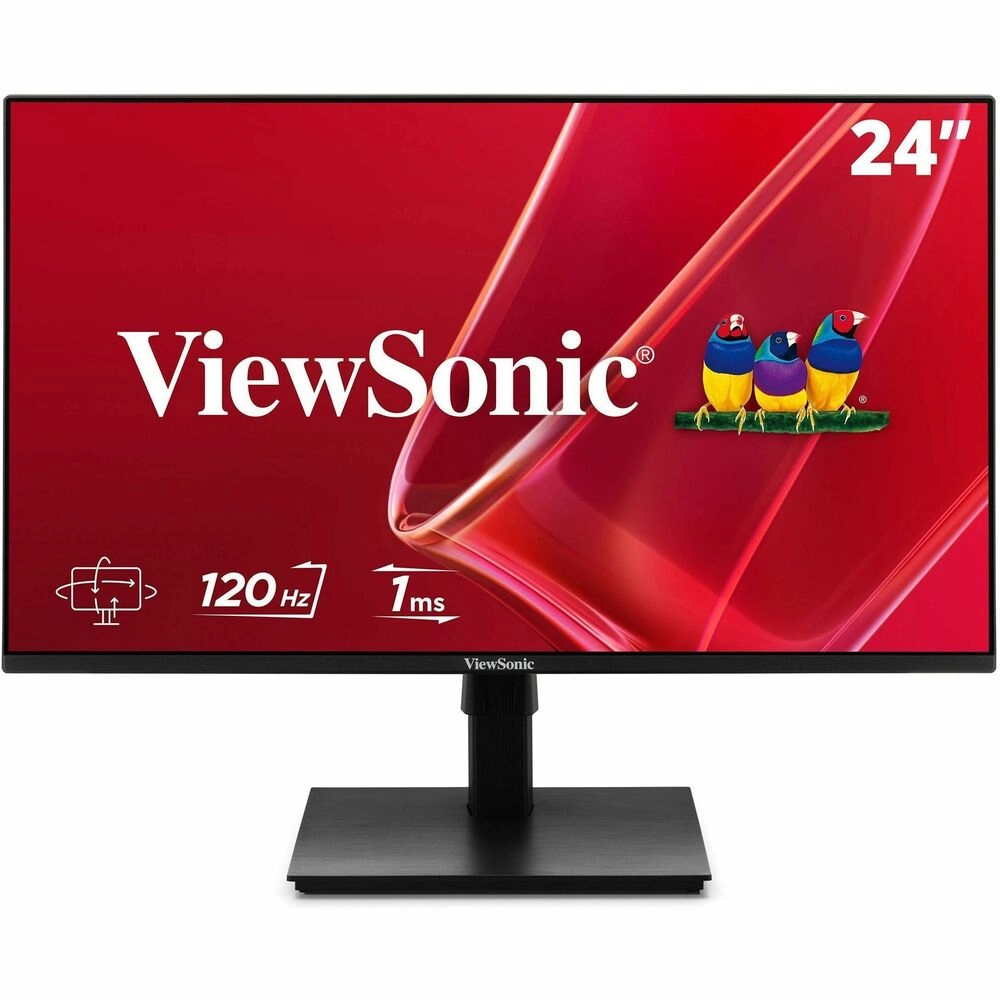 ViewSonic VA2448-MHJ Monitor 24" IPS Full HD 120Hz HDMI Negro - Ergonomía profesional para trabajar y jugar sin límites