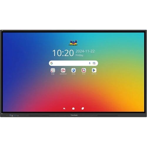 ViewSonic ViewBoard IFP6534 65" 4K UHD Táctil 40 Puntos Android 14 Negro - La pizarra interactiva que transforma tu aula