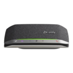El Poly Sync 20+ Microsoft Teams es un altavoz speakerphone certificado para Microsoft Teams, diseñado para comunicaciones profesionales desde computadores y teléfonos inteligentes. Permite conectarse al PC mediante cable USB-A o de forma inalámbrica utilizando el adaptador BT700 incluido, además de ofrecer conexión Bluetooth con smartphones.